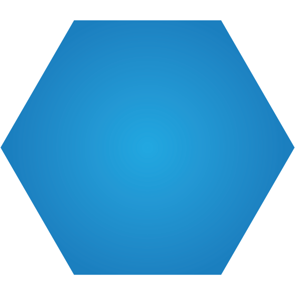Hexágono azul